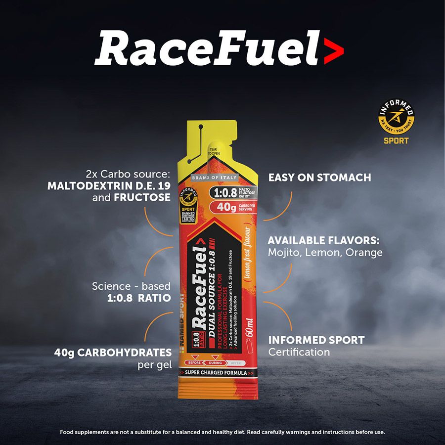 RACE FUEL GEL - Single Sachets.  60ml/ea.