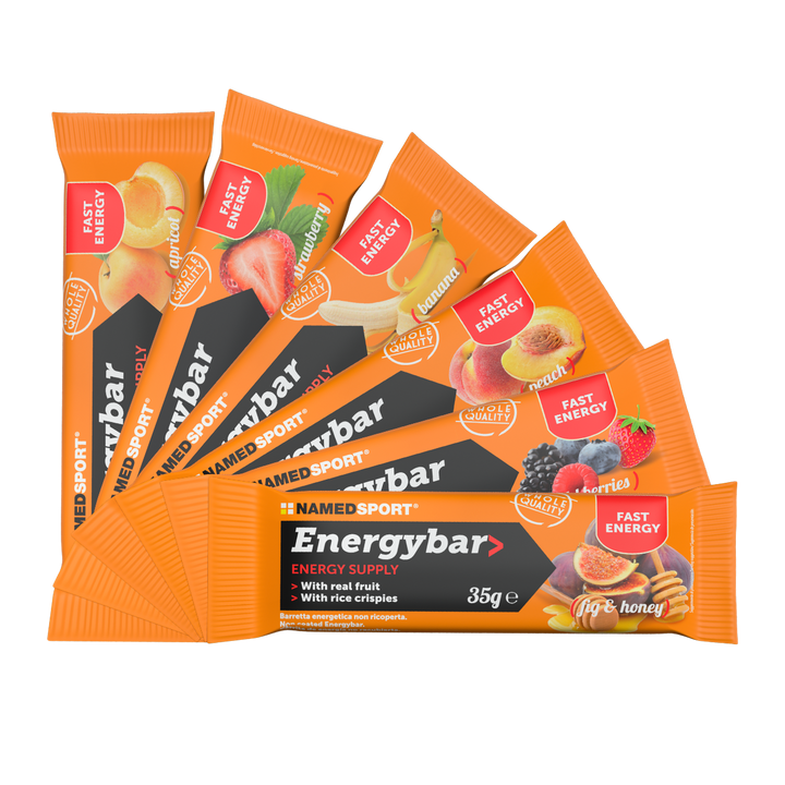 TOTAL ENERGYBARS - Figs/Honey, Banana, Peach, StrawBerry, Wild Berries - 12/Box-35g