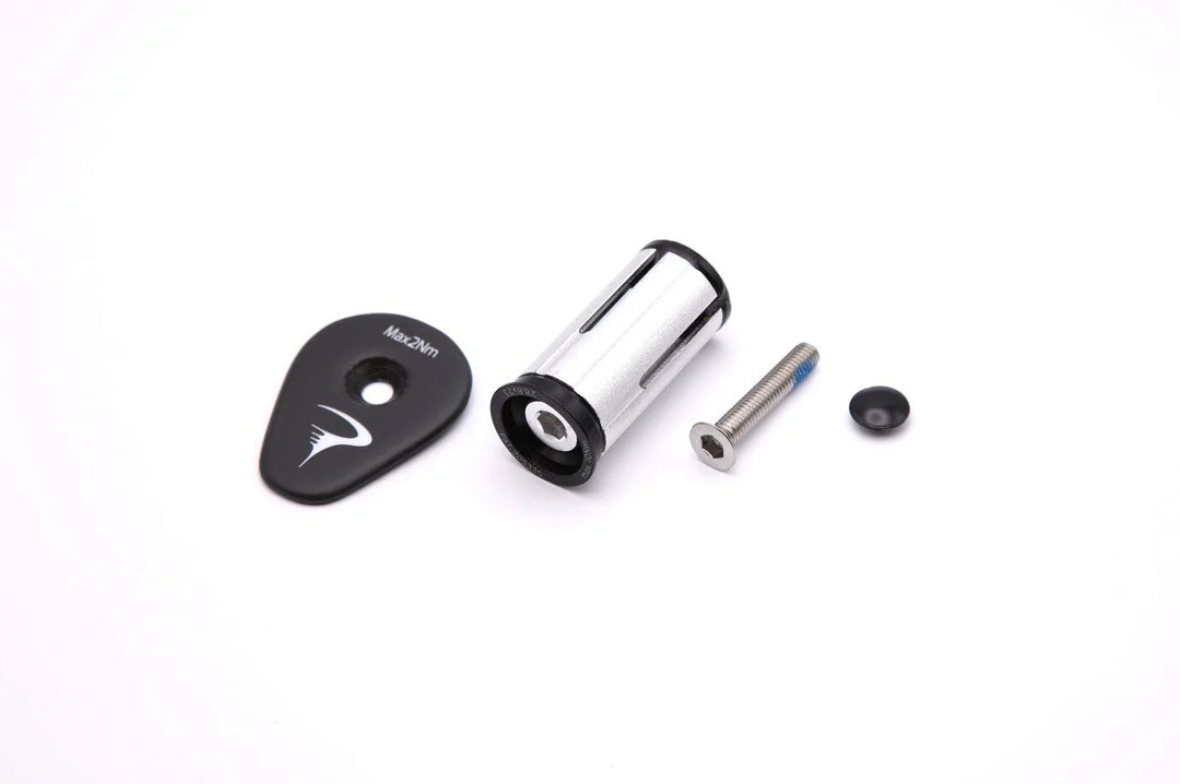 MOST HEADSET EXPANDER + AERO TOP CAP ALU "TICR" FLATBACK (PACK)