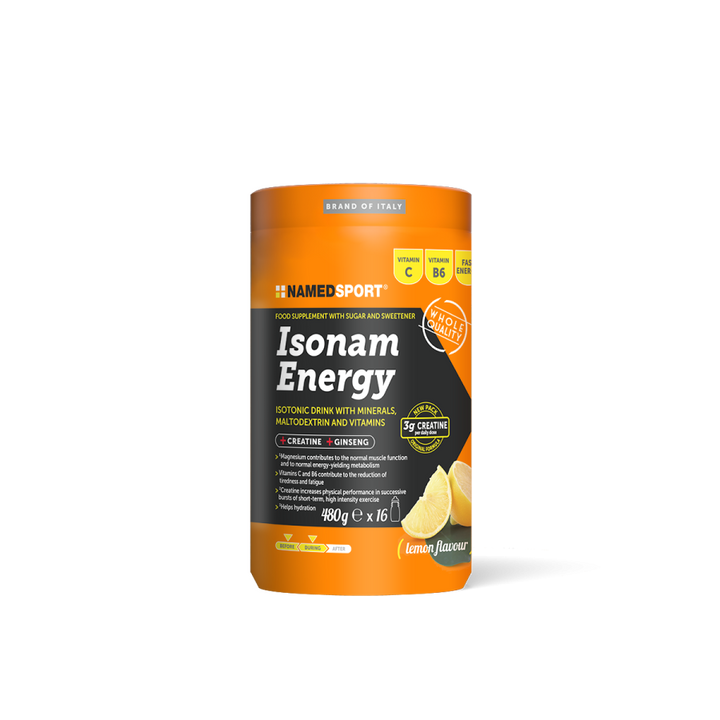 ISONAM ENERGY POWDER -  Single Tub/480g (Orange or Lemon)