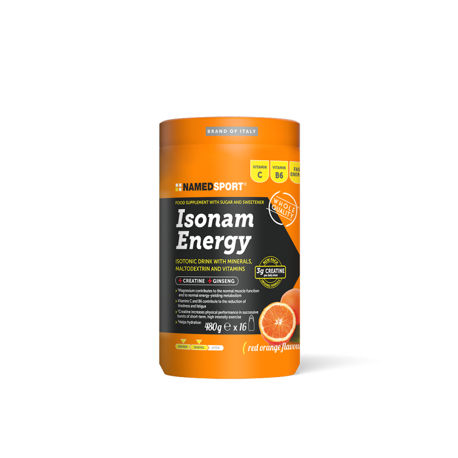 ISONAM ENERGY POWDER -  Single Tub/480g (Orange or Lemon)