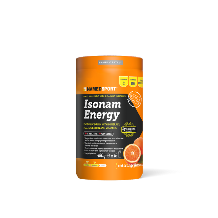 ISONAM ENERGY POWDER -  Single Tub/480g (Orange or Lemon)
