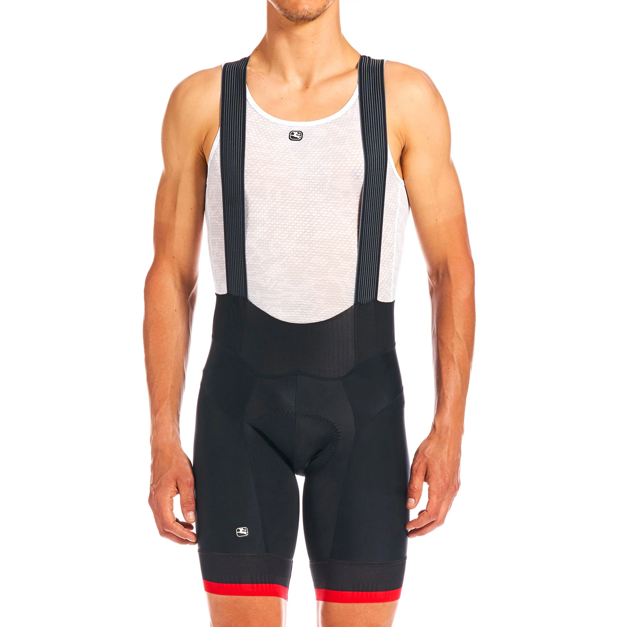 Red bib shorts hotsell