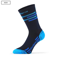 FR-C Tall "LINES" Socks - Midnight Blue/Lt. Blue