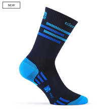 FR-C Tall "LINES" Socks - Midnight Blue/Lt. Blue
