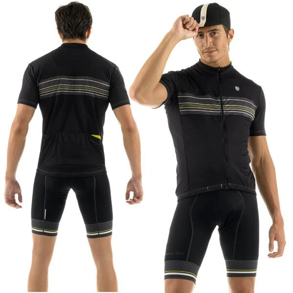 Giordana Sport Jersey - Black/Yellow